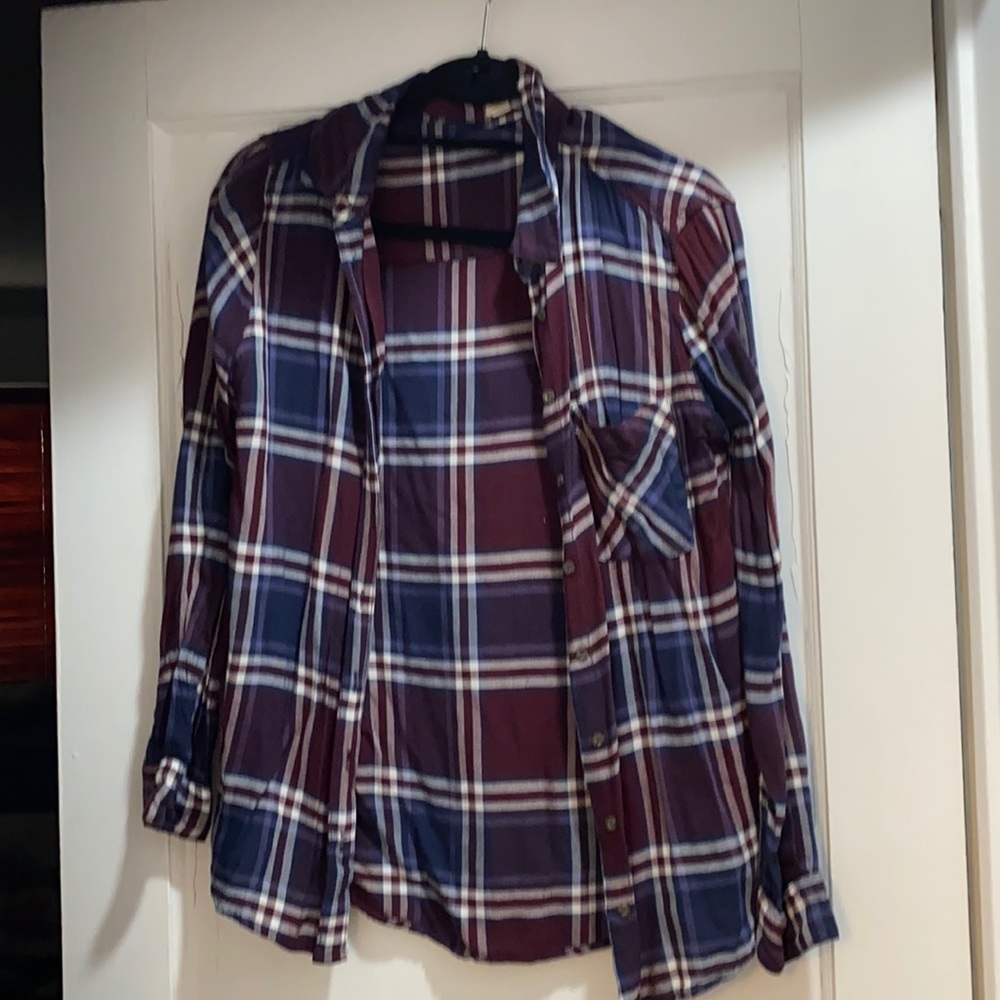 Garage plaid flannel size small